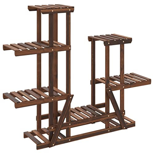 vidaXL Portafiori 95x25x96 cm in Legno Massello di Abete
