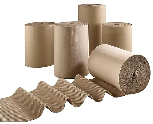 Protective Wrapping Paper Strong Corrugated Cardboard Rolls