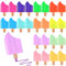 Qooloo 24 Stück Mini Textmarker Set, 12 Farben Eis Textmarker Stifte, Farben Marker, Leuchtstifte Pastell, Eisförmige Markierungsstifte, Highlighter Pens für Notes Journal School Office Supplies