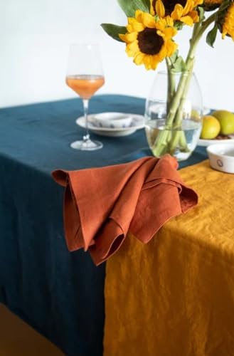 INDACORIFY Servilleta de Terracota de algodón, Bandana, servilleta Lavable para Cocina, pañuelo para Fiestas, Eventos de Boda, servilleta para Mesa de Comedor (200, (40X40 CM) 16X16 Inches)