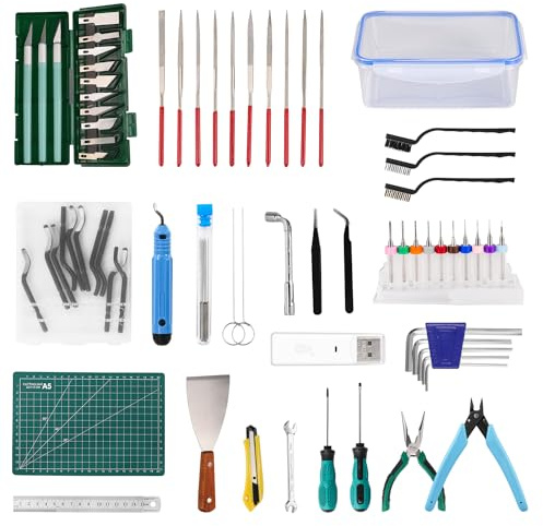 Sovol 3D Printer Tools Kit 3D Printing Multi Tool Box, 78Pcs | 3D Printer Accessories Assembly/Removal/Filament Cutting Tool Set for All FDM Printers Cleaning Finishing Printing