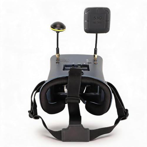 -Brille, Videobrille, 5,8 G RC-Flugzeuge, -Quadcopter-Drohnenbrille, DVR, 4,3-Zoll-Bildschirm, 800 X 480 Display, 16:9 Display, -Video-Displaybrille mit 3,7 V, 2000