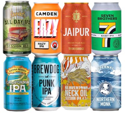 Craft Beer IPA Mixed Beer Selection - 8 Pack - India Pale Ale - Variety Pack