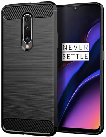 Sidande Funda para Oneplus 7 Pro Case, GM1910 Funda Ultrafina con protección contra Golpes, Fabricada en TPU y Fibra de Carbono Funda Protectora para Oneplus 7 Pro Negro