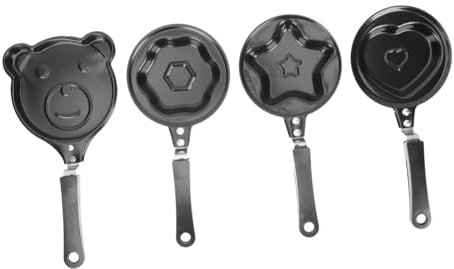 Ciieeo 4pcs Animal Shape Fried Egg Pan Non Stick Breakfast Pans Multipurpose for Kitchen Cooking