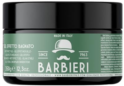 Barbieri Since 1963 - Professionell våt hårgel – våt gel – starkt grepp och ljusstyrka utan rester – 350 g