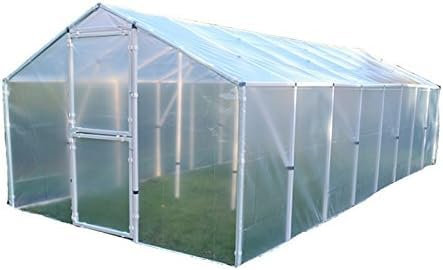 Generisch Premium Folientunnel/Gewächshaus/Sehr Solide/Stabiler Metallrahmen/Gartenhaus (PCV, 283 x 471 cm, Transparent)