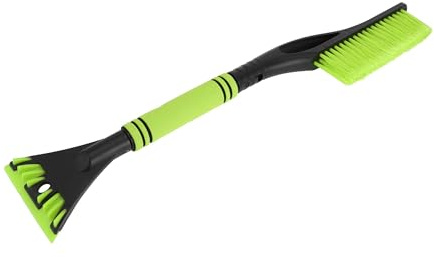 Partuto Balai Grattoir À Glace Vert 1Pc pour Pare-Brise Plastique | 60x11cm, Universel Pour Voiture, Camion, SUV, Camping-Car, Vitre Latérale, Dégivreur De Neige