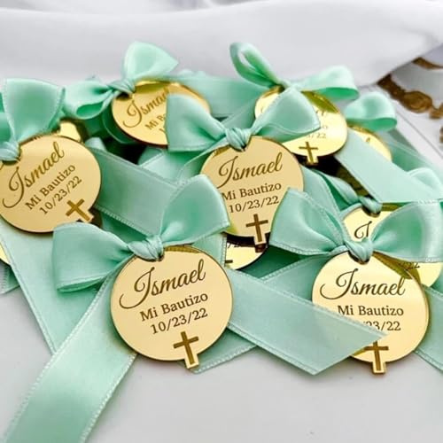 Personalisierte Plakettenanhänger For Gastgeschenke, Anhänger Aus Acrylspiegel, Namens- Und Logoschriftzug, Individuell Gravierte Namensschilder Aus Acryl For Hochzeit, Verlobung, Jahrestag, Geburtsta
