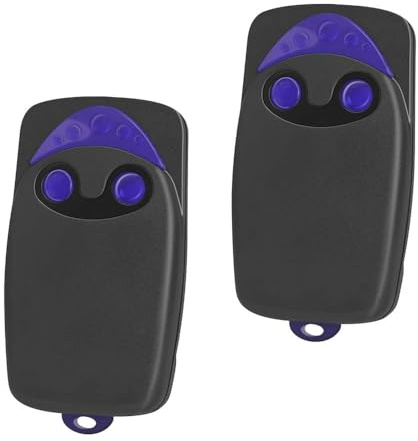 Lot De 3 Télécommandes Pour Portail, Télécommande Pour Portail Automatisé Flo2r-s, Émetteur De Télécommande Canaux 433.92MHz 2 Touches(Comprend 3 piles supplémentaires) (2pcs)