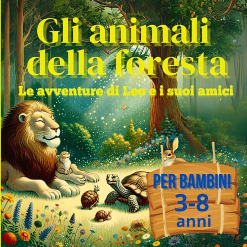 Gli animali della foresta: Le avventure di Leo e i suoi amici per bambini 3-8 anni