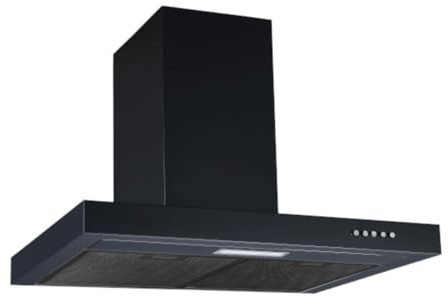 PKM Dunstabzugshaube 6004BH | 60 cm | Abluft | Umluft | 3 Leistungsstufen | LED-Beleuchtung