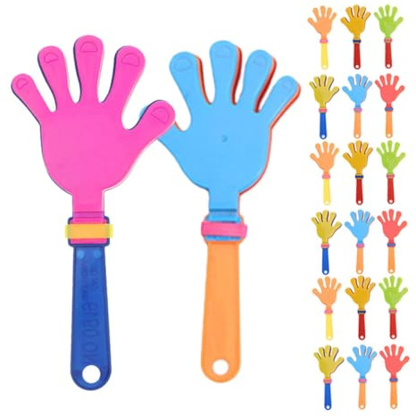 SUPVOX 24 Piezas Aplausos De Mano Coloridos Suministros Para Animar Aplausos De Mano Coloridos Juguete Para Eventos Deportivos y Fiestas