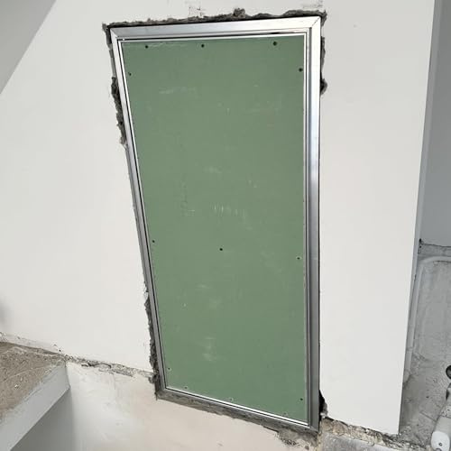 Revisionsklappe Trockenbau Revisionsklappe Aus Gipskarton Mit Metallrahmen, Verdeckte Revisionstür Mit Druckknopfverschluss Ohne Griff, Überstreichbare Revisionsklappe, Serviceschachttür, Wandlochabde
