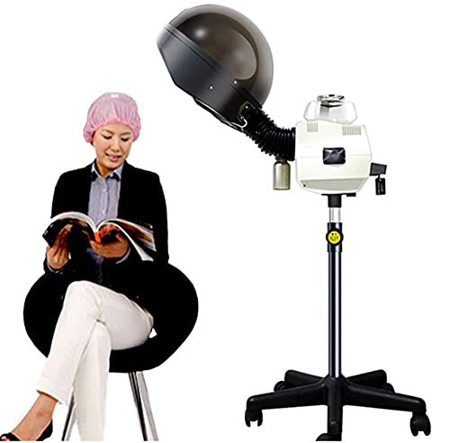 Parrucchiere per Parrucchieri, Salone di Casa Spa Condizionatore per Capelli Hine con Supporto da Pavimento a Rotolamento, Vapore di Bellezza per Trattamento Termico Professionale per Capelli,600W
