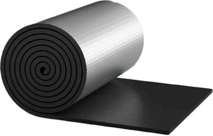 Tapis d'isolation phonique, Feuille d'aluminium autocollante, résistant à la Chaleur, pour Murs, sols et toits (10,76 pi², 5 mm)