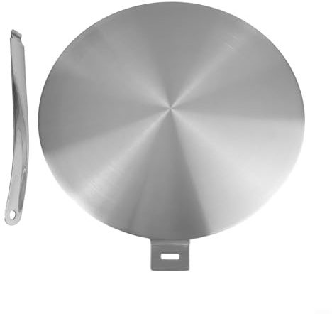 Filteilect Heat Distribution Plate, For Induction Cooktop Stainless Steel Cooking Interface Disc, Heat Diffuser, Stainless Steel Plate(24cm)