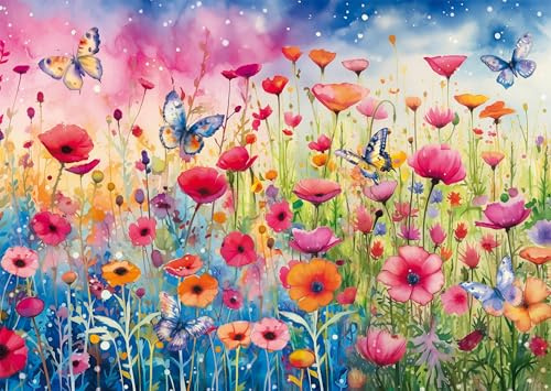 Schmidt 58873 Mohnblumenwiese Puzzle, 1000 Teile