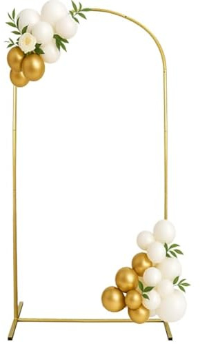 EGNGY 1.8m*0.8m Hochzeitsbogen Gestell, Traubogen Hochzeit, Ballonständer für Hochzeit Deko, Metallmaterial Für Geburtstag, Party Dekoration, Halloween（Keine Luftballons enthalten）