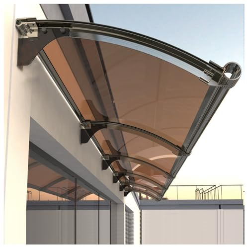 Großes Gartenüberdachung für Waschbecken, gebogene Markisen für Haustüren, modernes Terrassenüberdachung, stilvolle Fenstermarkise, perfekt für Veranda/Deck (140 x 150 cm)
