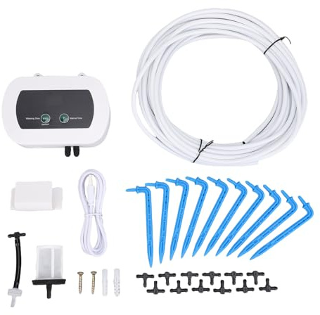 di irrigazione automatico intelligente Kit di irrigazione a goccia per irrigatore per piante Timer programmabile Portata 400 ml/min per piante in vaso Garden Farm