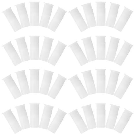 TOGEVAL 100 Pezzi Inserto per Giocattoli Squeakers Bianco in Plastico per Giocattoli di Peluche Suono alla Pressione Facile da Usare per Ragazzo Ragazza