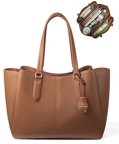 LOVEVOOK Handtasche Damen Groß, 15,6 Laptoptasche, Uni & Shopper Tasche