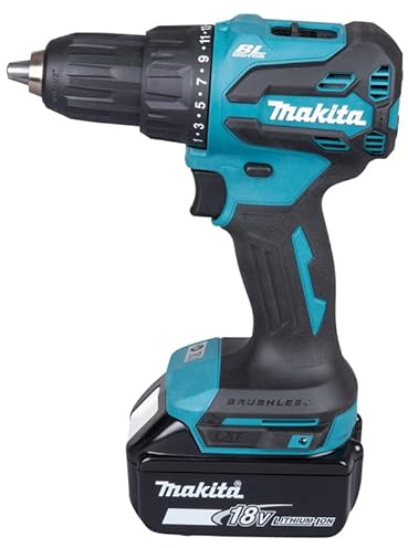 Perceuse visseuse percussion MAKITA DHP490WVX7 18V 2x2Ah et coffret access 70pcs