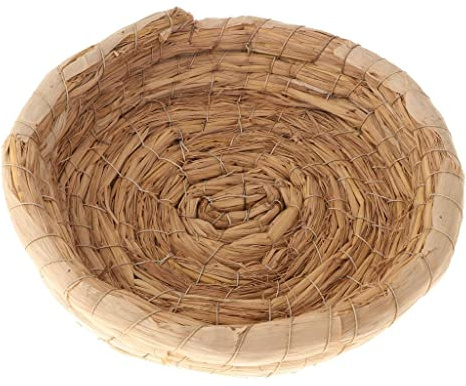 Fzaqwen Nido per Uccelli Intrecciato a Mano Paglia Naturale Casetta Nido Animali Piccoli Pratico Adatto a Decorazione Stanza Giardino Balcone, Stile_2