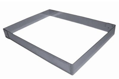 Mallard Ferriere-RECTANGLE INOX 37 X 27 ht 4.5 cm
