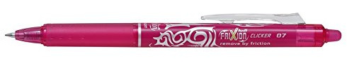 Pilot Clicker Gelschreiber mit löschbarer Tinte, 0,7 mm Spitze, Tattoo-Design, Pink