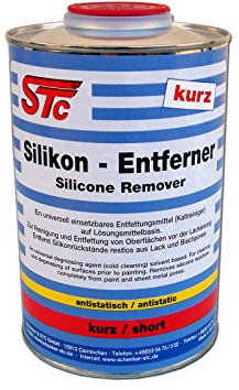 STC Silikonentferner kurz 1 L Entfetter Reiniger für Autolack zur Oberflächenreinigung vor dem Lackieren (1 L)