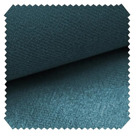 novely® ARTENA - Samtiger Velours-Möbelstoff - Anschmiegsamer Polsterstoff - Robuster Bezugsstoff - Pflegeleichte Meterware 1lfm | Farbe: 12 Türkis Petrol Blau