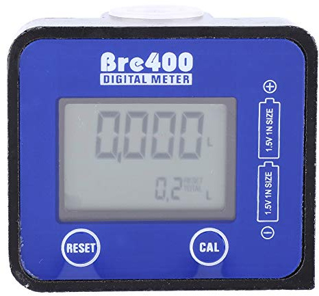 1/2 Durchflussmesser，1-30 l/min Aluminiumlegierung Elektronischer Durchflussmesser mit LCD-Anzeige，für hochviskose flüssige Medien wie ，Benzin，Kerosin