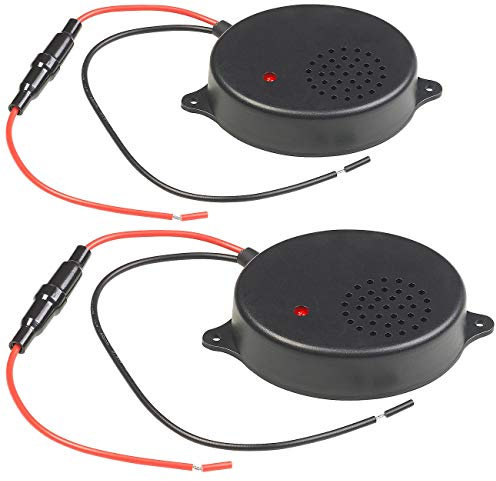 Lescars Maderschreck: 2er-Set Kfz-Ultraschall-Marderabwehr für 12-V-Anschluss, 17-29 kHz (Maderschutz, Marderschreck Kfz, Marderfalle)