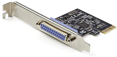 StarTech 1-Port Parallel PCIe Karte, Scanner und Plotter (PEX1P2) | SPP/ECP, DB25, LPT-Controller, Drucker, Standard, Low Profile, IEEE 1284, PCI Express 2.0