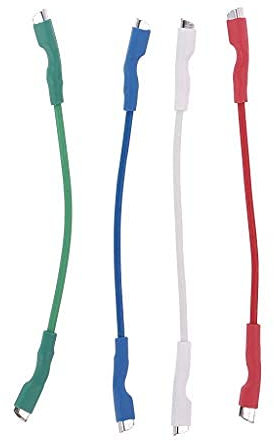 ZIRAN 4 pièces universels Argent Fils Fils en-tête câble de Fil 50mm pour 1.2-1.3mm Broches Platine Tourne-Disque Phono Bras de Lecture