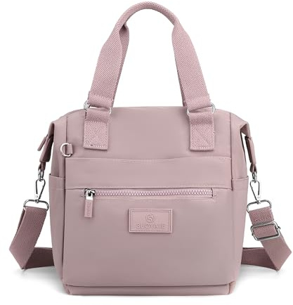 DIRRONA Beiläufig Damen Umhängetasche Multi Pocket Multi Fach Crossbody Bag Mittelgroße Umhängetasche Aus Wasserdicht Nylon Reisen Schule Täglicher Gebrauch Damentasche Violett