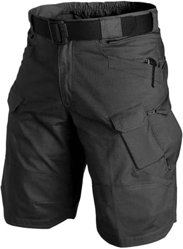 Judy1980 Pantaloncini Uomo Sportivi Pantaloncini Tattici Classici da Uomo Pantaloni Corti Multitasche Impermeabili Aggiornati Ad Asciugatura Rapida Caccia All'Aperto Pantaloncini Cargo Militari M