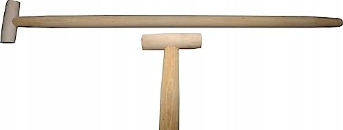 Manche en bois de hêtre avec manche en T 100 cm Ø 36 mm