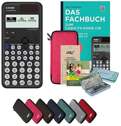 CALCUSO Streberpaket Pink mit Taschenrechner Casio FX-810DE CW ClassWiz