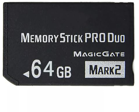 SHEAWA MS Pro Duo Carte mémoire haute vitesse pour Sony PSP et appareil photo Cybershot 64 Go