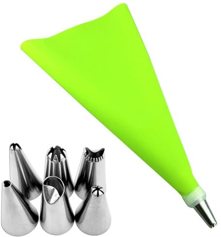 Tubazioni – Sacchetti per tubi e ugelli | Set di ugelli per decorazioni per torte, set di strumenti per la decorazione della torta con accoppiatore per cupcake – decorazione della pasticceria