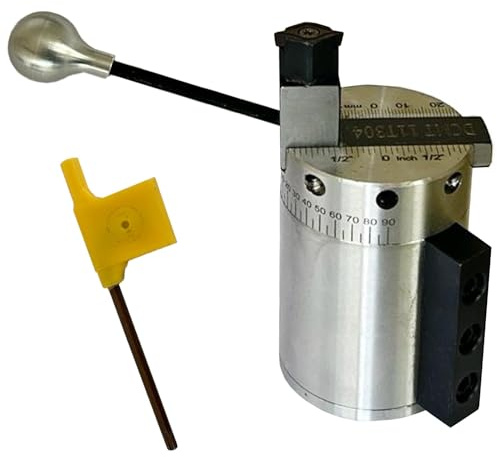 Assorts Schwerlast-Radius-Kugeldrehaufsatz für 7x16 & ähnliche Mini-Drehmaschinen, 60 mm Radius Kapazität, DCMT11T304 Hartmetall-Einsatz, Lagerfuß, 0-90° verstellbarer Seitenwinkel