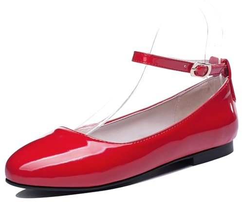 LarDorLin Patent Flat Women Round Toe Comfy Work Loafer