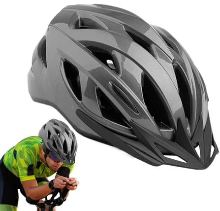 Fahrradhelm - Sporthelm,Verstellbarer Kopfschutz Mit Kinnriemen Belüftung Für Bergpendeln Outdoor Damen Herren