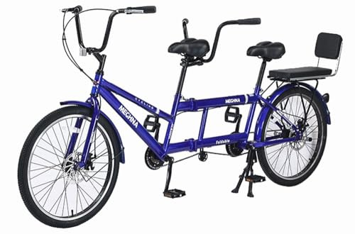 Kcolic Klappbare Tandemfahrräder Beach Cruiser Fahrrad Für Erwachsene, Tandemfahrrad Mit 24 Zoll Rädern, Verstellbares Tandemfahrrad Cruiser Fahrrad A,24in