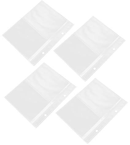 ROMISBABA 20pcs Photo Album Sleeves Replacement Pages Transparent Double Sided Photo Protectors for Scrapbook Postcard Recipe Card and Keepsake Organization