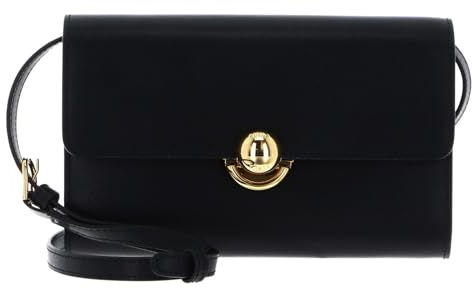 Furla Leder Clutch Umhängetasche Sfera Crossbody Bag Nero schwarz