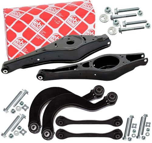6x Febi Querlenker hinten | 34884+32453+32956+32957+3800001+3882301+3891001 passend für Golf 5 6 Passat 3C A3